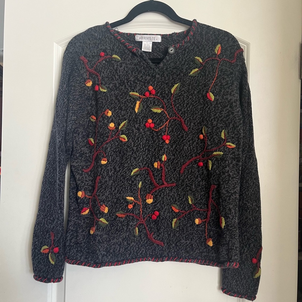 Vintage 80s Arriviste Fall Sweater